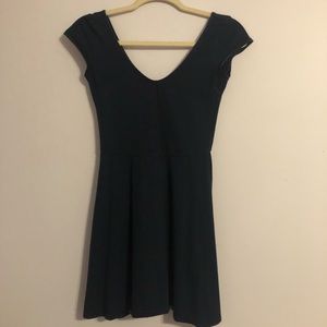 casual navy blue dress